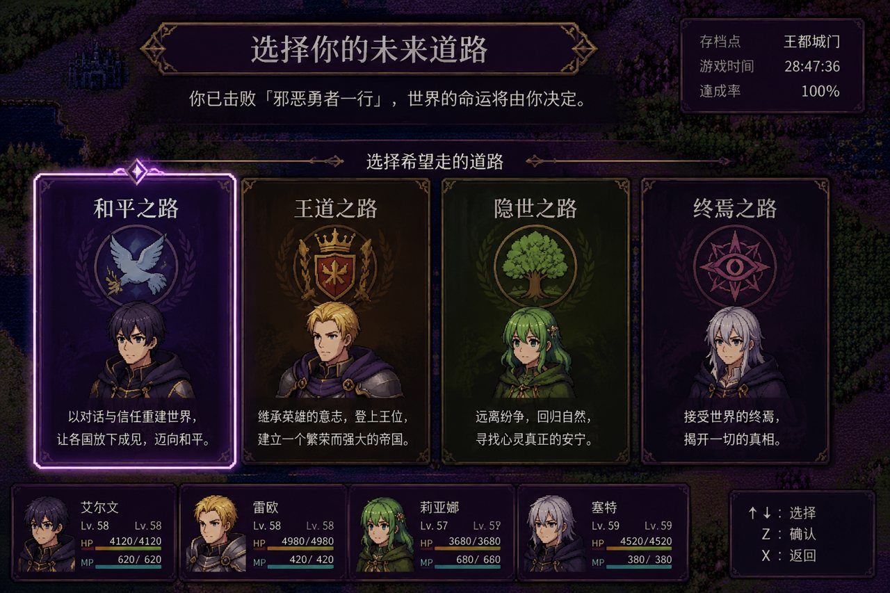 邪恶勇者一行 回合制战斗 演示图 5