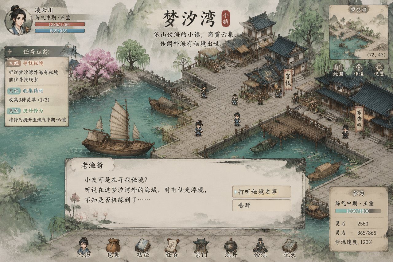 谪仙索欢录 角色养成 内容截图 7
