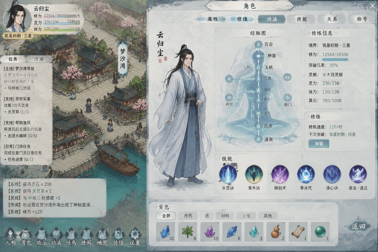 谪仙索欢录 秘境探索 玩法截图 2